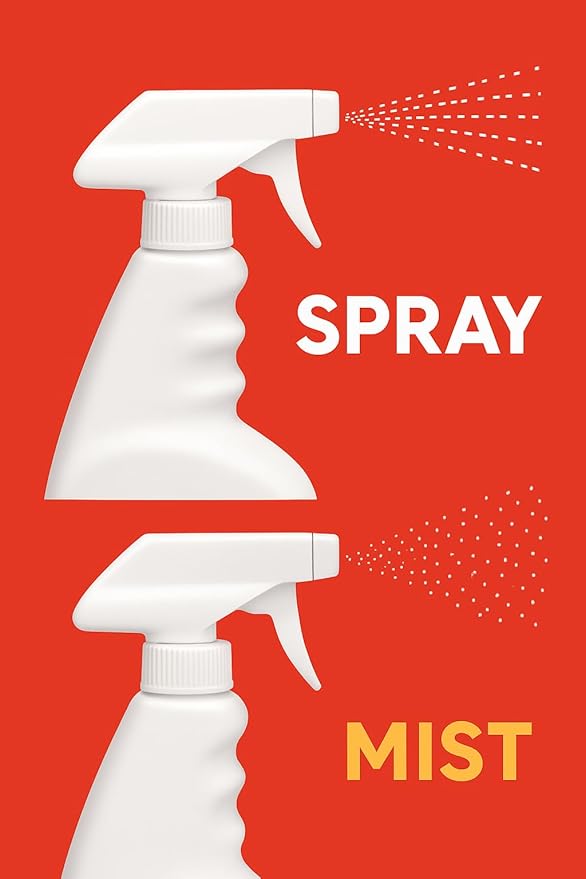 TRUE VALUE Plastic Spray Bottles, 32 Oz, All Purpose Refillable Bottles with Adjustable Nozzle for Cleaning, Hair, Pet Care, BBQ Pack of 4 (4)