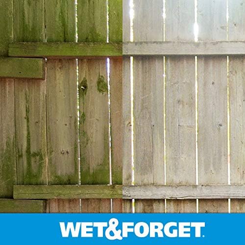 Wet & Forget Moss, Mold, Mildew, & Algae Stain Remover Multi-Surface Outdoor Cleaner Concentrate, Original, 64 Fluid Ounces