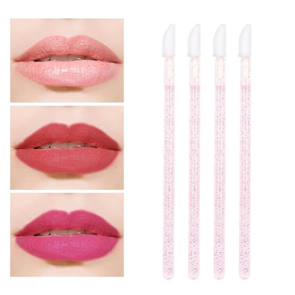 300 PCS Eyelash Extension Supplies Kit Disposable Micro Brush Eyebrow Lash Spoolies Lip Stick Brush Mascara Wand Applicator Makeup Brush Tool (Pink Sets)