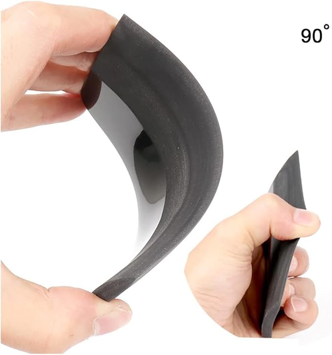Black 4inch PPF TPU Rubber Squeegee Automotive Window Tint Wiper for Car Film Installing Vinyl Wrap PPF Application (Black Square)