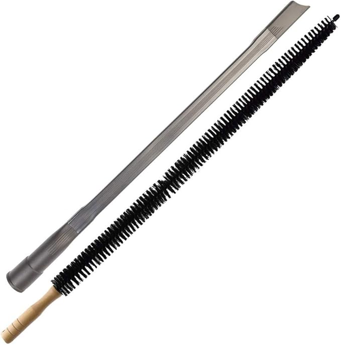 Dryer Vent Cleaner Kit -30inch Clothes Lint Trap Long Flexible Pipe Refrigerator Coil Brush and 24.4inch Flexible Crevice