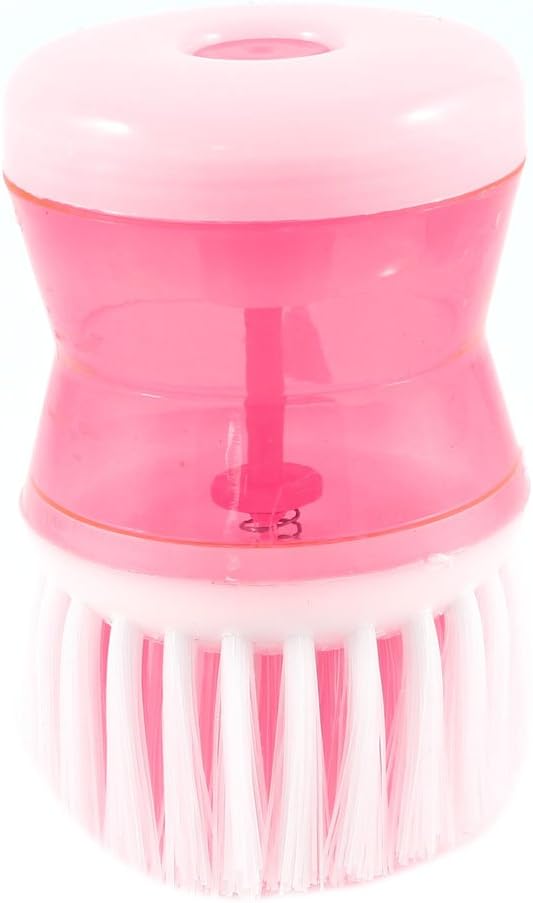 Ruilogod Plastic Handle Washing Pot Brush Cleaner Tool Pink White (id: ec3 c03 bc7 3fa 16f