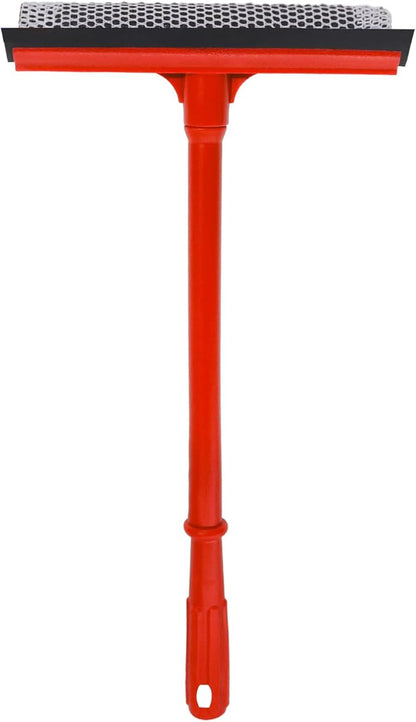 Car Squeegee with 15.9" Handle,Car Windshield Squeegee for Gas Station, Windows, Glass, Bathroom, Garage Cleaning, Rubber Blade Cleaner with Handle, Applicable to All Vehicles