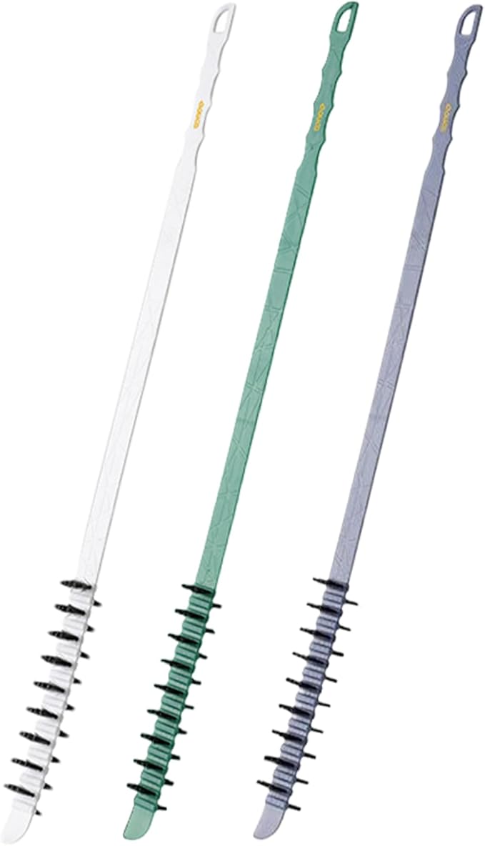 Laundry Brush, 3Pcs Washing Machine Cleaning Brush, Flexible Nylon Bristles Laundry, 0.8x23.6in Effective Reusable Cleaning Tool for Washing Machine Drums for Daily Use