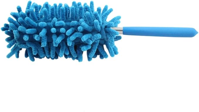Extendable Flexible Feather Duster for Home and Office Cleaning - Pink