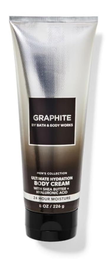 Bath & Body Works - Men's Collection - 3 Piece Bundle - Spray - Body Cream - Shower Gel and Diamond Soap (Graphite)