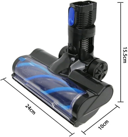 Carpet Brush Assembly with Roller Brush Spare Parts for INSE Vacuum Cleaner, Electric Floor Brush Replacement, Depth Efficient Dust Cleaning, Side Brush for Corners and Edges