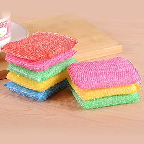 Multi-Purpose Scouring Pads by Scrub-It/Non- Scratch Cleaning for Pots, Pans, Dishes, Utensils & Non-Stick Cookware - Sponge Use for Kitchen, Bathroom (12pcs)