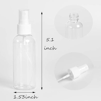 ZEJIA 3 Pack Small Spray Bottle, 2.7oz/80ml Travel Spray Bottle, Empty Fine Mist Spray Bottles, Refillable Mini Spray Bottles with Labels