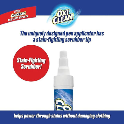 OxiClean On The Go Stain Remover Pen, 0.74 Fl Oz – Instant Travel Stain Cleaner for Clothes, Food, Wine, Coffee, Makeup, Portable & Easy Use