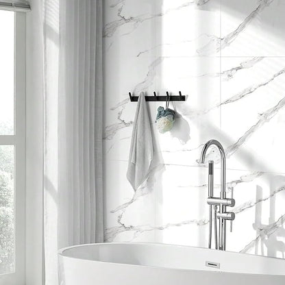 Chejiaye 22pcs Marble Peel and Stick Backsplash Waterproof Washroom Wall Panels, Peel and Stick Tile, PVC Foam Wall Panels for Kitchen,Bathroom,Living Room,White and Grey(Not Real Tile,11.8" x 11.8")