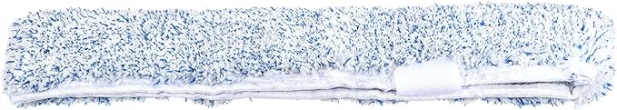 MECCANIXITY Microfiber Scrubber Replacement Head for Window, Glass, Marble Wall, Home, Bathroom, Blue Pack of 3