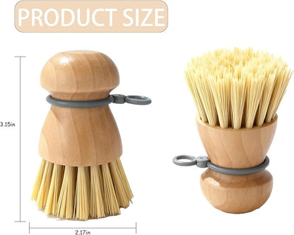 Dish Brush with Durable Bristles, Non Scratch, Easy Grip Handle for Dishes Pots Pans and Sink Grease Removal – Dish Cleaning Brush, Dish Scrub Brush, Dish Scrubber, Kitchen Dish Brush