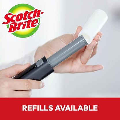 Scotch-Brite Mini Travel Lint Roller, Works Great On Pet Hair, 30 Sheets