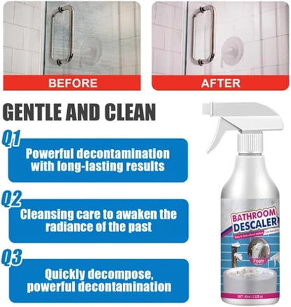 Foam Cleaner Bathroom, Bathroom Descaler Stubborn Stains Cleaner, Bathroom Descaler Foam Cleaner Spray (2 Pcs)