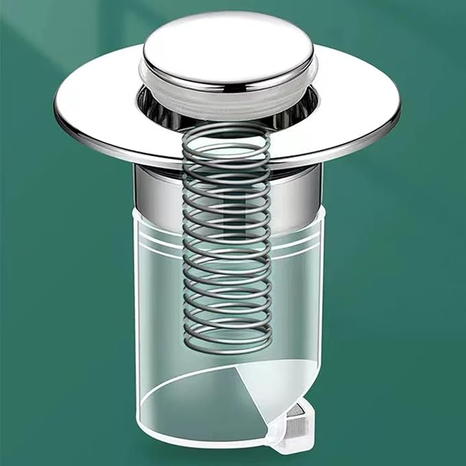 Press Bounce Basin Pop-up Drain Filter Bathroom Shower Sink Filter Plugs Hair Extension Bath Plugs Kitchen Accessories Drain Plugs