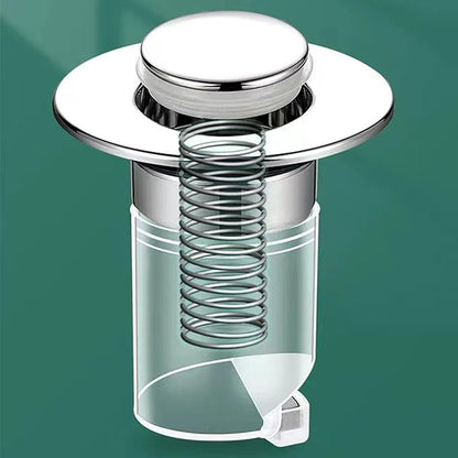Press Bounce Basin Pop-up Drain Filter Bathroom Shower Sink Filter Plugs Hair Extension Bath Plugs Kitchen Accessories Drain Plugs