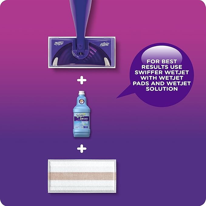 Swiffer Floor Cleaner Solution Refill, Lavender, 42.2 Fl Oz, Pack of 4