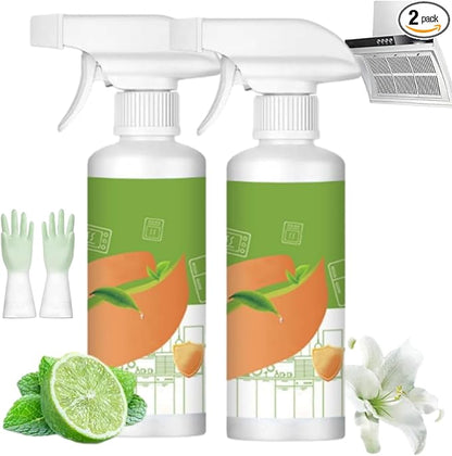 Electrolyzed Ion Kitchen Cleaner Spray, Multi-purpose Household and Kitchen Cleaning Spray, 300ml Multi Purpose Cleaner for Hold, Oven, Stove, Range Hood, Easy Cleaning Household Items (2, 300ml)
