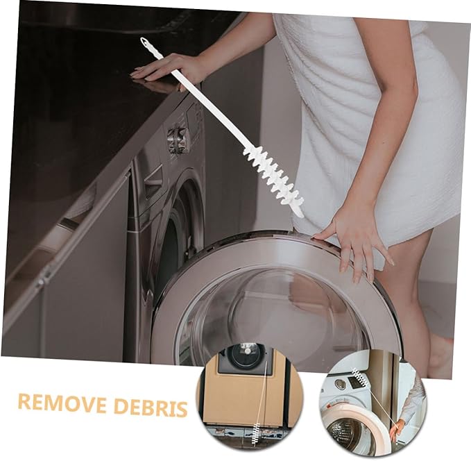 2pcs Rolling Washing Machine Brush Dryer Lint Brush Soft Bristle Cleaner Lint Dryer Refrigerator Coil Cleaning Tool