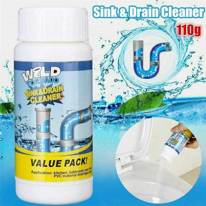 Sink and Drain Cleaner, Wild Tornado Pipe Dredge, Drain Cleaner for Toilet Kitchen, Pipes Cleaning Tool (4)