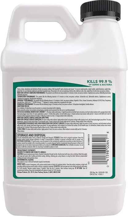 Weiman Disinfecting Granite and Stone Countertop Cleaner and Polish - Safely Cleans & Shines Marble, Quartz Quartzite Slate, Limestone, Corian, Laminate Tile, 64 Oz, 2 Pack