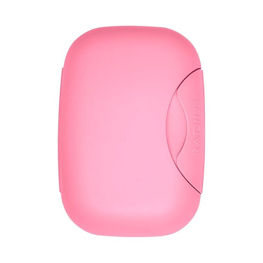 RADIUS Soap Travel Case, BPA-Free Recycled Plastic, Leakproof, Portable for Bathroom, Gym, Home, Camping - Pastel Pink