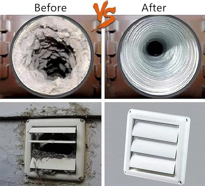 Dryer Vent Cleaner Kit, Dryer Lint Brush Vent Cleaner Lint Remover Long Flexible Refrigerator Coil Brush Clothes Dryer Lint Vent Trap Cleaner Brush 2 Pack