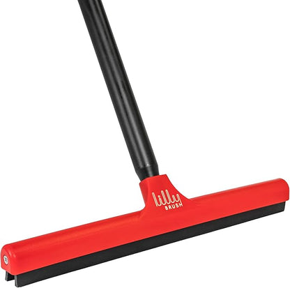 Lilly Brush Mighty Pet Hair Detailer - Carpet Rake & Broom for Pet Hair Removal, Double Rubber Blade, 52" Handle
