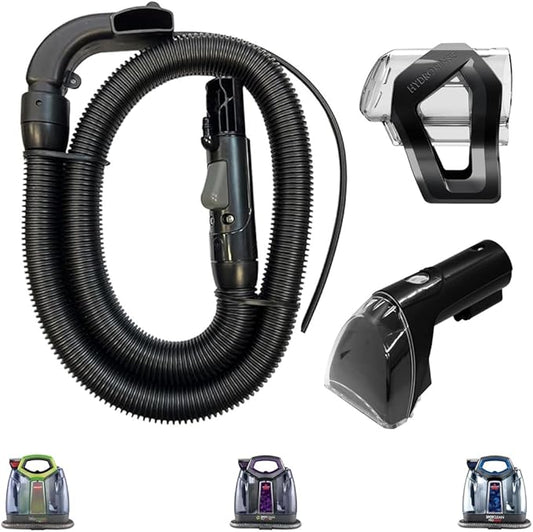(Upgraded 2025) Flexible Replacement Hose with 3" Tough Stain Brush & Self-Cleaning Tool for Bissell Little Green & SpotClean Carpet Vacuum Cleaners, Fits Models 2694, 2513, 5207, 4720M Series & More