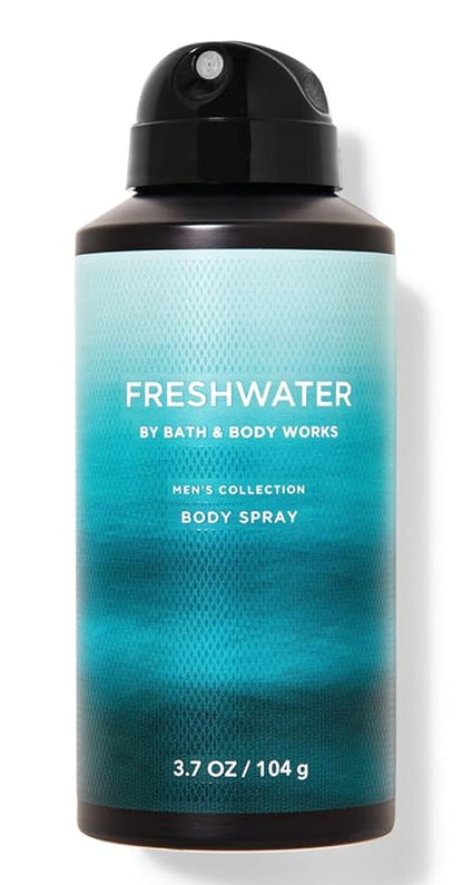 Bath & Body Works - Men's Collection - 3 Piece Bundle - Spray - Body Cream - Shower Gel and Diamond Soap (freshwater)