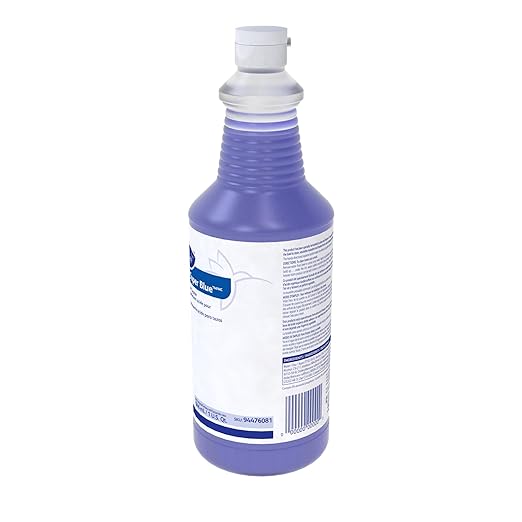 CREW 94476081 Super Blue Mild Acid Toilet Bowl Cleaner, Removes Rust, Scale & Stains, Citrus Scent, Ready-to-Use Squeeze Bottle, 32-Ounce