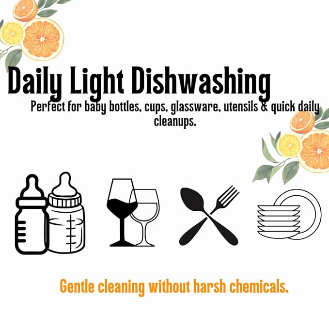 KELEBS 7 Dish Soap Bars | Citrus Essential Oil Formula | Natural & Organic Ingredients | Gentle on Hands | For Plant-Based Kitchens & Light Dishwashing | Biodegradable | No Overpour | Value Pack