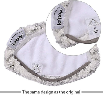 KEEPOW Steam Mop Pads Compatible with Bissell Powerfresh 1252, 1606670, 1543, 1543A, 1132, 1652, Fit Symphony Hard Floor Vacuum Steam Cleaner Series (6 Pack)