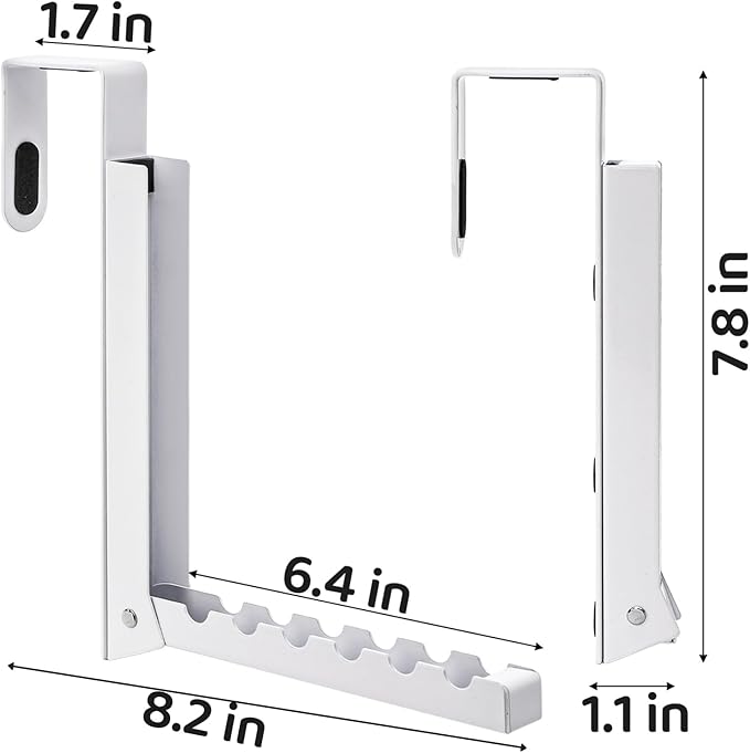 Coloch 2 Pack Over The Door Hanger for Cloth, Foldable Cloth Drying Rack Space Saving Coat Hanging Hook 6 Ridges Portable Towels Storage Hanger for Small Space, Bedroom, Bathroom