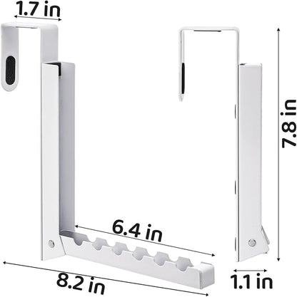 Coloch 2 Pack Over The Door Hanger for Cloth, Foldable Cloth Drying Rack Space Saving Coat Hanging Hook 6 Ridges Portable Towels Storage Hanger for Small Space, Bedroom, Bathroom