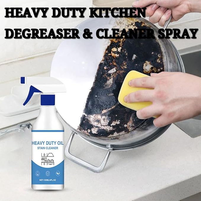 RJDJ Heavy Duty Kitchen Degreaser & Cleaner Spray, Degreaser Cleaner Heavy Duty, Kitchen Cleaner Spray, All-Purpose Cleaners, Cleaning Spray for Kitchen, Oven, Grill, Cleaners Household, 120ml (2)