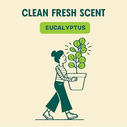 Aunt Fannie's Ultra Concentrated Floor Cleaner Vinegar Wash, Multi-Surface Solution For Mopping, Makes 16 Gallons, Eucalyptus Scent, 32 oz. (Pack of 1)
