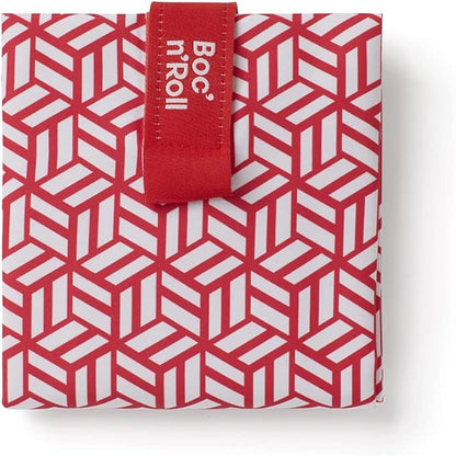 ROLL'EAT ® Boc'n'Roll Tiles | Reusable Sandwich Bag | Sandwich Container | Eco Friendly Food Bag | Reusable and Washable Sandwich Wrap | Red Color