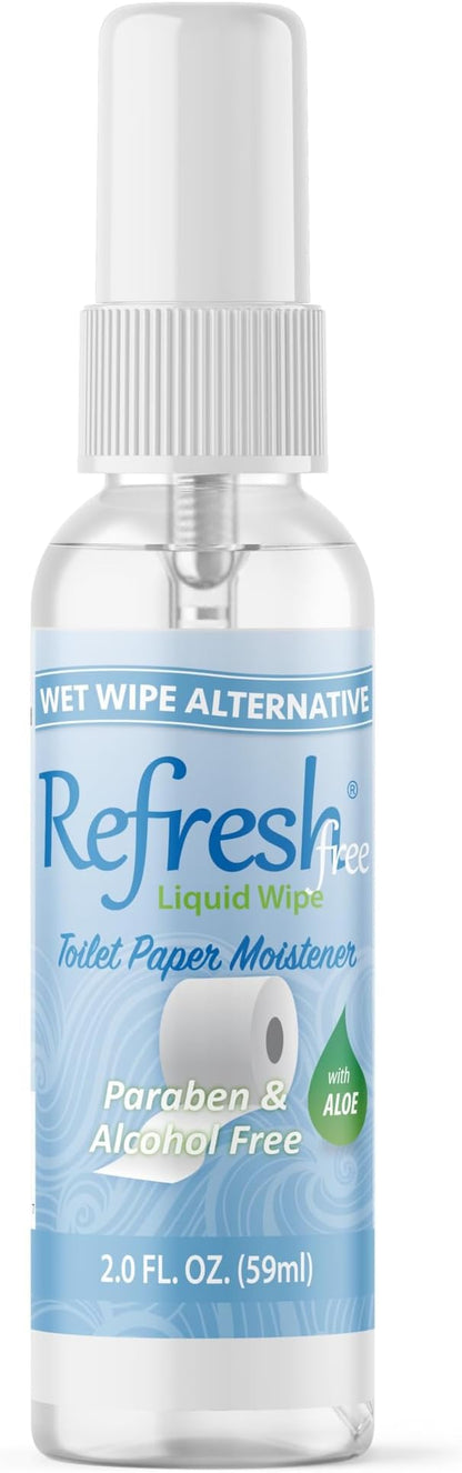 Refresh Liquid Wipe Free: Toilet Paper Spay (Sensitive Skin Spray, 2 Fl Oz 1 Pack)