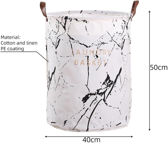1PC Folding Laundry Basket Round Storage Bin Bag Large Hamper Collapsible Clothes Toy Basket Bucket Organizer Large Capacity