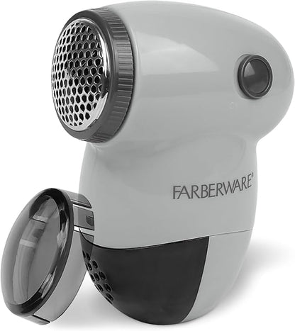 Farberware Lint Remover Fabric Shaver – Battery Operated Lint Shaver with Triple Blades for Clothes, Sweater Shaver to Remove Fuzz, Lint Balls, Pilling for Clothing, Couch, Furniture (Charcoal, Small)