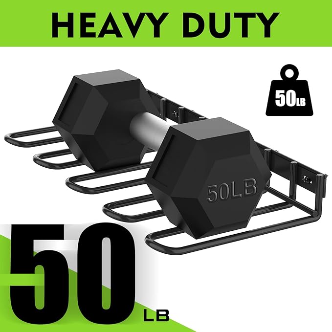 ENONCI 2 Pack Power Tool Organzier Wall Mount, Thicked Heavy Duty Drill Holder, Drill Storage Rack Organizer for Dewalt Milwaukee Ryobi Cordless Tools