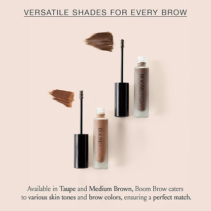 BOOM! by Cindy Joseph Boom Brow - Lightweight Shaping Eyebrow Mousse for Natural Brows - Subtle Definition & Volume Makeup for Women Over 50 - (Taupe)