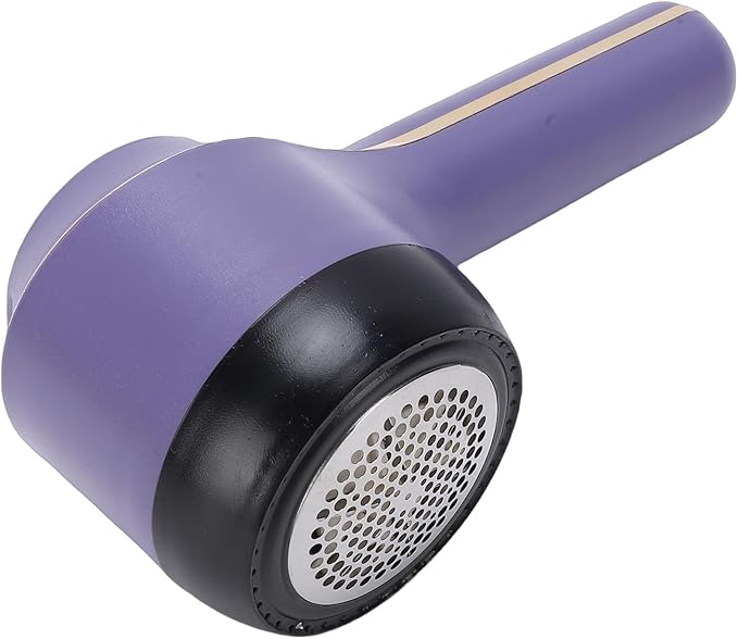 Asixxsix Asixxsix Fabric Shaver, Electric Lint Remover with 3 Speed Settings Mesh Cover 800mAh Rechargeable Battery for Clothes Furniture Sweaters (Green) (Purple)
