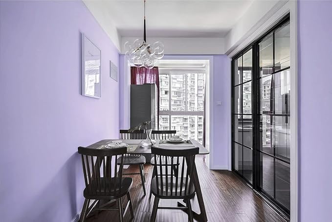 197"x17.7" Purple Peel and Stick Wallpaper Solid Color Wall Paper Contact Paper Self-Adhesive Removable Wallpaper for Wall Cabinet Covering Vinyl Rolls