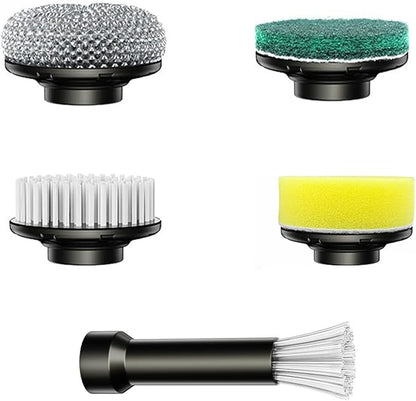 qimedo Handheld Scrubber Q4 Replacement Brush Head, 5-in-1 Spin Scrubber Replacement Brush Heads for qimedo