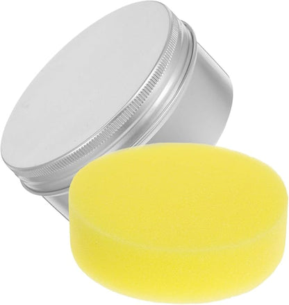 VALICLUD Beeswax Wood Polish Paste Wax 200g with Sponge Solid Wax for Hardwood and Laminate Floor Care Furniture Polish Restorer Enhances Natural Wood Finish