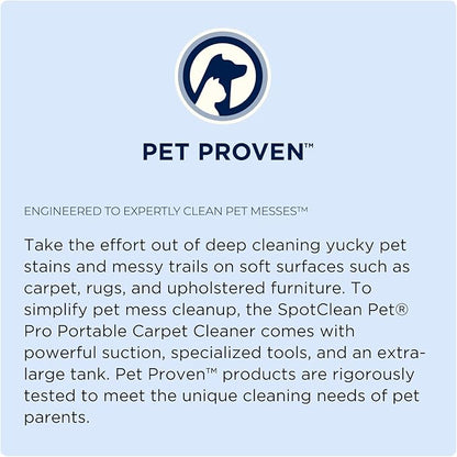 Bissell SpotClean Pet Pro Portable Carpet Cleaner, 2458