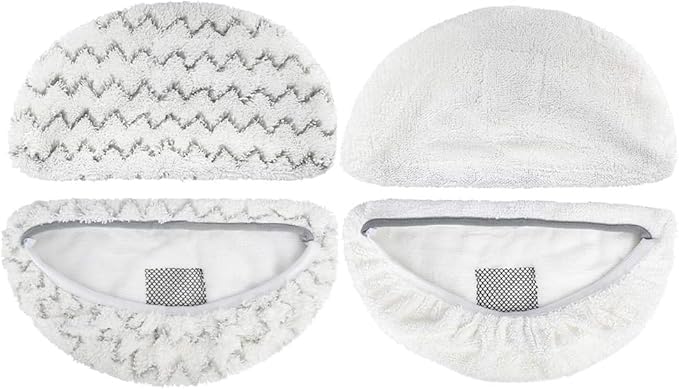 Steam Mop Replacement Pads for Bissell Powerfresh Steam Mop Pads Compatible with 1940 1440 1544 Series 19402 19404 19408 19409 1940a 1940f 1940q 1940t 1940w Washable Reusable Steam Mop Pad (2-PACK)